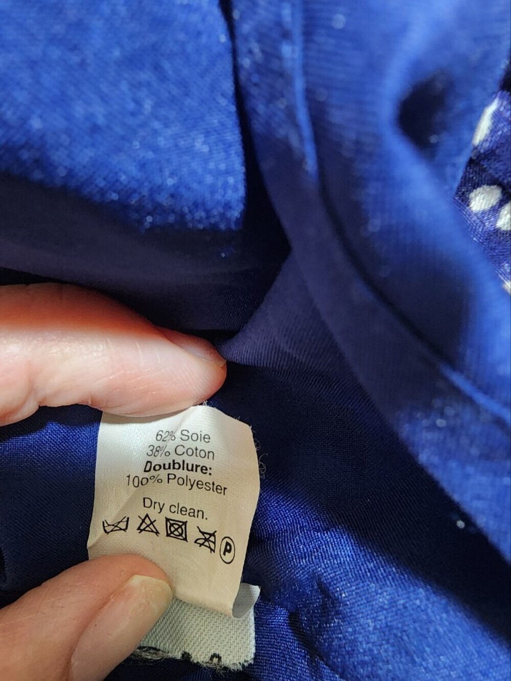 Madewell Skyscape Flower Stamp Shift Dress Blue Silk Cotton Blend Size Small - Picture 10 of 14
